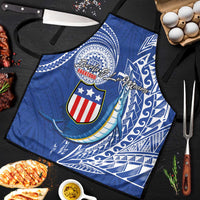 American Samoa Flag Day Apron Fautasi Race Fagatogo-Iseula O Le Moana Sailfish Tribal Style LT03 Multicolor - Polynesian Pride