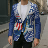 Personalised American Samoa Flag Day Blazer Fautasi Race Fagatogo-Iseula O Le Moana Sailfish Tribal Style LT03 - Polynesian Pride