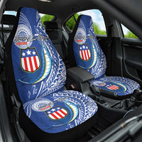 American Samoa Flag Day Car Seat Cover Fautasi Race Fagatogo-Iseula O Le Moana Sailfish Tribal Style LT03 One Size Multicolor - Polynesian Pride
