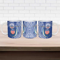 American Samoa Flag Day Ceramic Mug Fautasi Race Fagatogo-Iseula O Le Moana Sailfish Tribal Style LT03 - Polynesian Pride