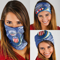 American Samoa Flag Day Neck Gaiter Fautasi Race Fagatogo-Iseula O Le Moana Sailfish Tribal Style