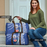 American Samoa Flag Day Travel Bag Fautasi Race Fagatogo-Iseula O Le Moana Sailfish Tribal Style LT03 - Polynesian Pride