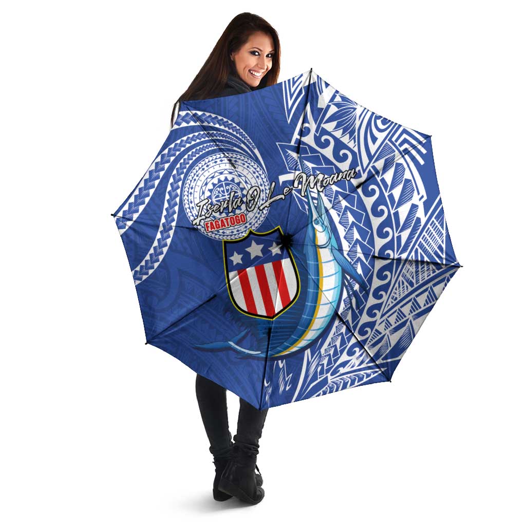 American Samoa Flag Day Umbrella Fautasi Race Fagatogo-Iseula O Le Moana Sailfish Tribal Style