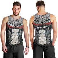 New Zealand Hei Tiki Men Tank Top Maori Green Papua Shell Pattern LT03 - Polynesian Pride