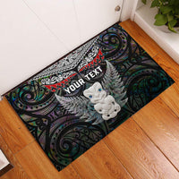 New Zealand Hei Tiki Rubber Doormat Maori Green Papua Shell Pattern LT03 Green - Polynesian Pride