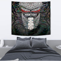 New Zealand Hei Tiki Tapestry Maori Green Papua Shell Pattern LT03 - Polynesian Pride