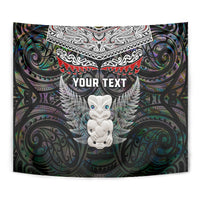 New Zealand Hei Tiki Tapestry Maori Green Papua Shell Pattern LT03 - Polynesian Pride