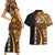 Samoa Siapo Ula Fala Couples Matching Short Sleeve Bodycon Dress and Hawaiian Shirt Polynesian Tribal Pattern LT03 - Polynesian Pride