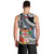 Fiji Day Men Tank Top Traditional Tapa with Hibiscus and Emblems