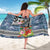 Fiji Day Sarong Traditional Tapa with Hibiscus and Emblems