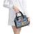 Fiji Day Shoulder Handbag Traditional Tapa with Hibiscus and Emblems