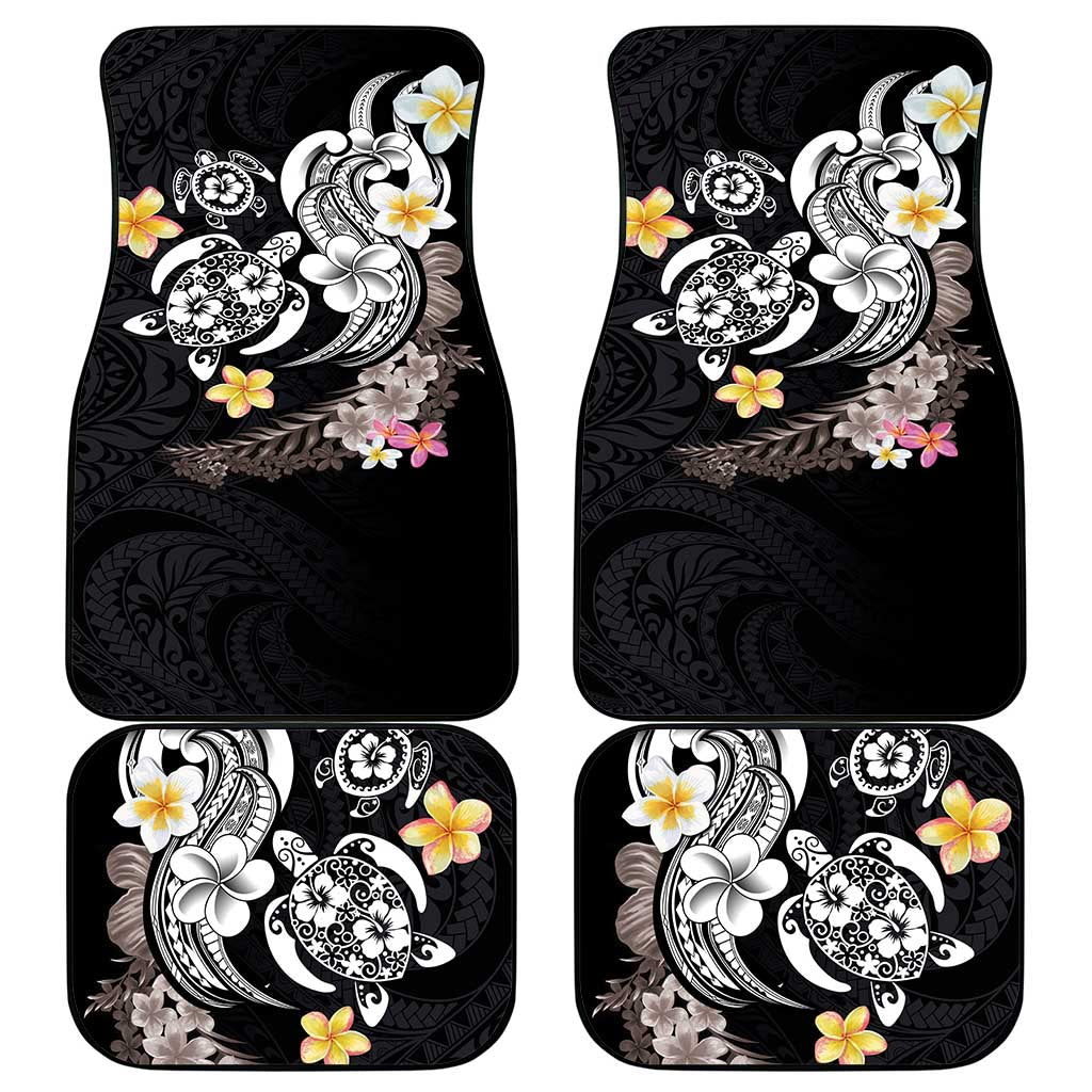 Hawaiian Tropical Plumeria Turtles Car Mats Polynesian Art Tattoo