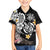 Hawaiian Tropical Plumeria Turtles Family Matching Long Sleeve Bodycon Dress and Hawaiian Shirt Polynesian Art Tattoo
