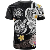 Hawaiian Tropical Plumeria Turtles T Shirt Polynesian Art Tattoo