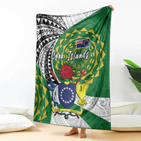 Cook Islands Independence Day Blanket National Flag and Emblem with Tatau Tattoo LT03 - Polynesian Pride