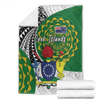 Cook Islands Independence Day Blanket National Flag and Emblem with Tatau Tattoo LT03 - Polynesian Pride