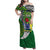 Cook Islands Independence Day Family Matching Off Shoulder Maxi Dress and Hawaiian Shirt National Flag and Emblem with Tatau Tattoo