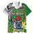 Cook Islands Independence Day Family Matching Tank Maxi Dress and Hawaiian Shirt National Flag and Emblem with Tatau Tattoo