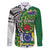 Cook Islands Independence Day Family Matching Tank Maxi Dress and Hawaiian Shirt National Flag and Emblem with Tatau Tattoo
