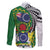 Cook Islands Independence Day Family Matching Tank Maxi Dress and Hawaiian Shirt National Flag and Emblem with Tatau Tattoo
