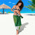 Cook Islands Independence Day Sarong National Flag and Emblem with Tatau Tattoo