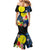 Palau Independence Day Family Matching Mermaid Dress and Hawaiian Shirt Melanesian Tattoo with Hibiscus