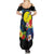 Palau Independence Day Family Matching Summer Maxi Dress and Hawaiian Shirt Melanesian Tattoo with Hibiscus