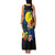 Palau Independence Day Family Matching Tank Maxi Dress and Hawaiian Shirt Melanesian Tattoo with Hibiscus