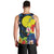 Palau Independence Day Men Tank Top Melanesian Tattoo with Hibiscus