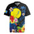 Palau Independence Day Rugby Jersey Melanesian Tattoo with Hibiscus