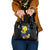 Palau Independence Day Shoulder Handbag Melanesian Tattoo with Hibiscus