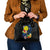 Palau Independence Day Shoulder Handbag Melanesian Tattoo with Hibiscus