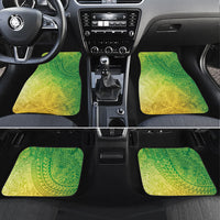 Hawaiian Turtles and Leis Car Mats Tribal Kakau Pattern Fresh Summer Vibe