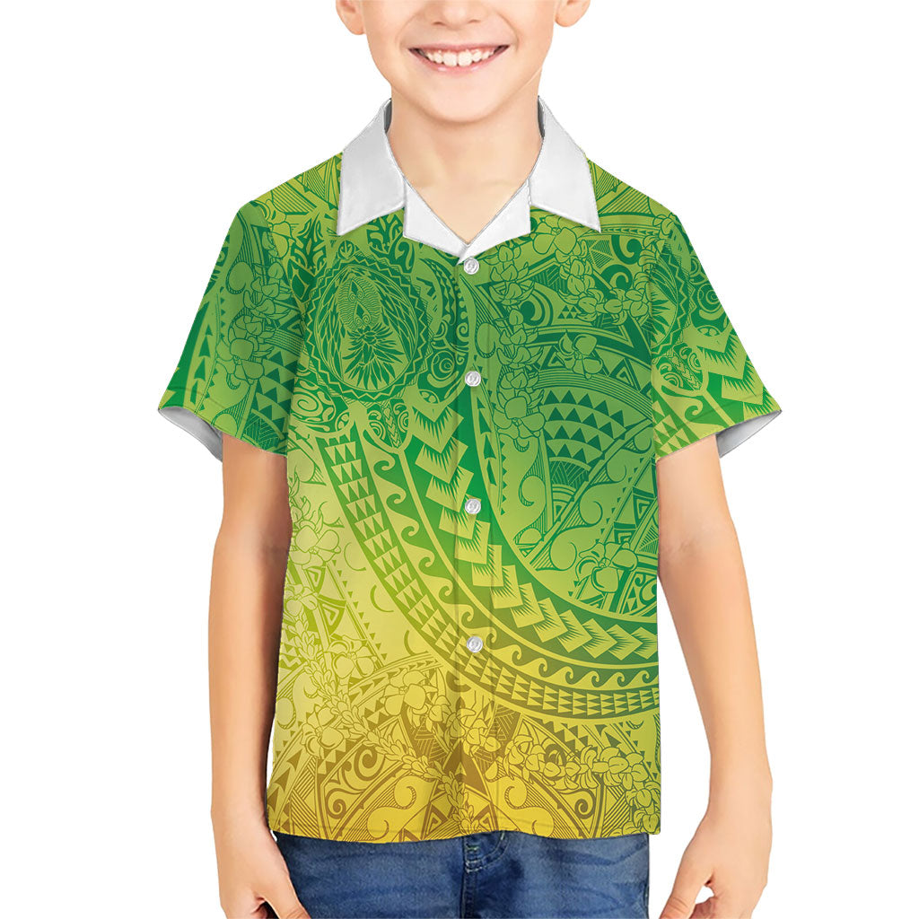 Hawaiian Turtles and Leis Family Matching Summer Maxi Dress and Hawaiian Shirt Tribal Kakau Pattern Fresh Summer Vibe