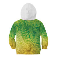 Hawaiian Turtles and Leis Kid Hoodie Tribal Kakau Pattern Fresh Summer Vibe