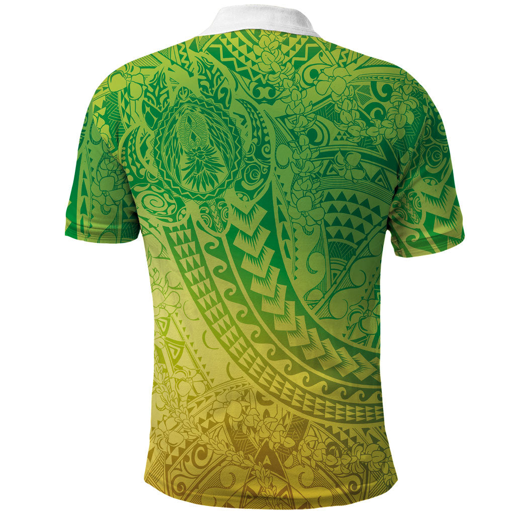 Hawaiian Turtles and Leis Polo Shirt Tribal Kakau Pattern Fresh Summer Vibe
