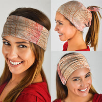 Hawaiian Turtles and Leis Neck Gaiter Tribal Kakau Pattern Peach Fuzz Color