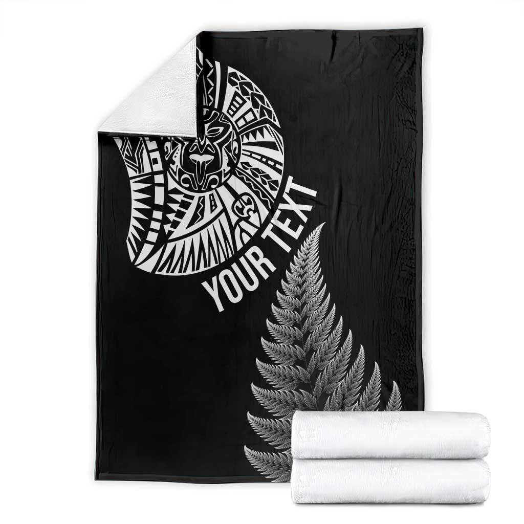 Personalised New Zealand Maori Art Tattoo and Silver Fern Blanket