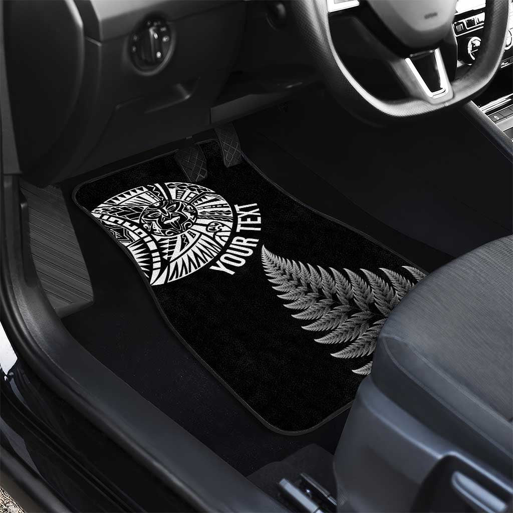 Personalised New Zealand Maori Art Tattoo and Silver Fern Car Mats