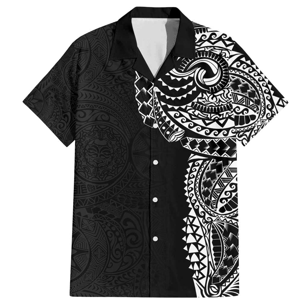 Polynesian Art Traditional Tattoo Pattern Family Matching Tank Maxi Dress and Hawaiian Shirt