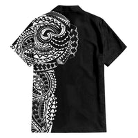 Polynesian Art Traditional Tattoo Pattern Family Matching Tank Maxi Dress and Hawaiian Shirt