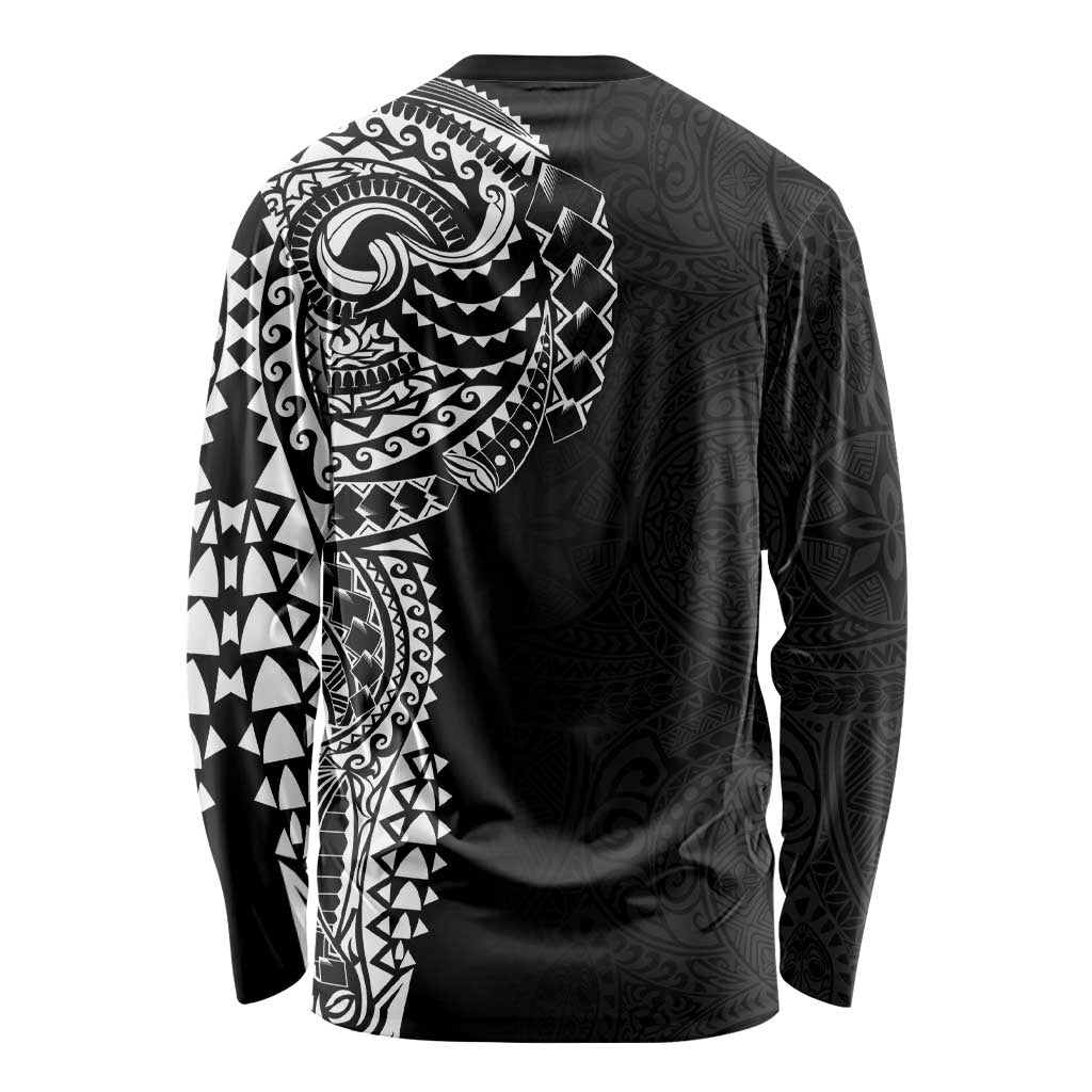 Polynesian Art Traditional Tattoo Pattern Long Sleeve Shirt