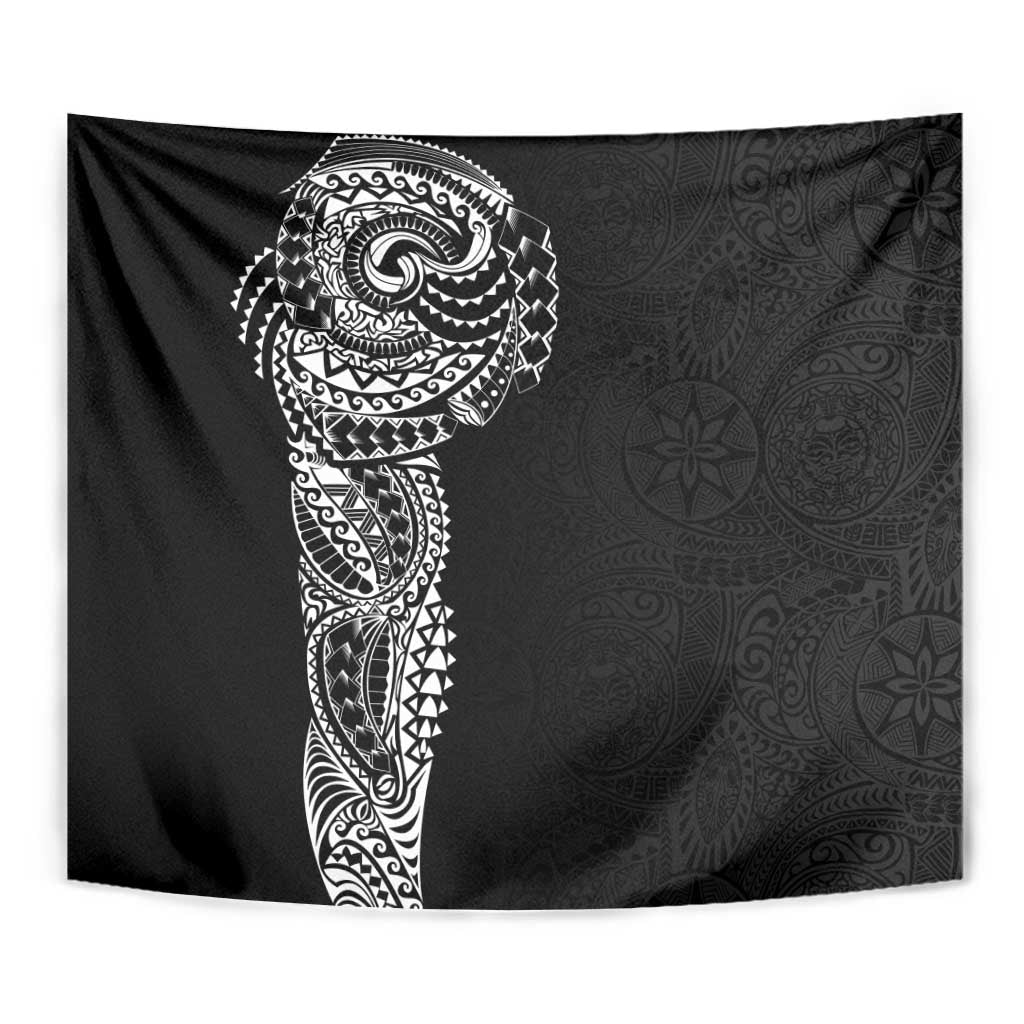 Polynesian Art Traditional Tattoo Pattern Tapestry