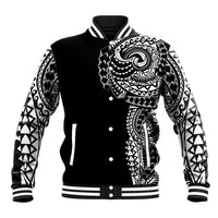 Polynesian Art Traditional Tattoo Baseball Jacket Simple Style