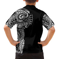 Polynesian Art Traditional Tattoo Family Matching Long Sleeve Bodycon Dress and Hawaiian Shirt Simple Style LT03 - Polynesian Pride