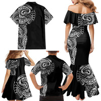 Polynesian Art Traditional Tattoo Family Matching Mermaid Dress and Hawaiian Shirt Simple Style LT03 - Polynesian Pride
