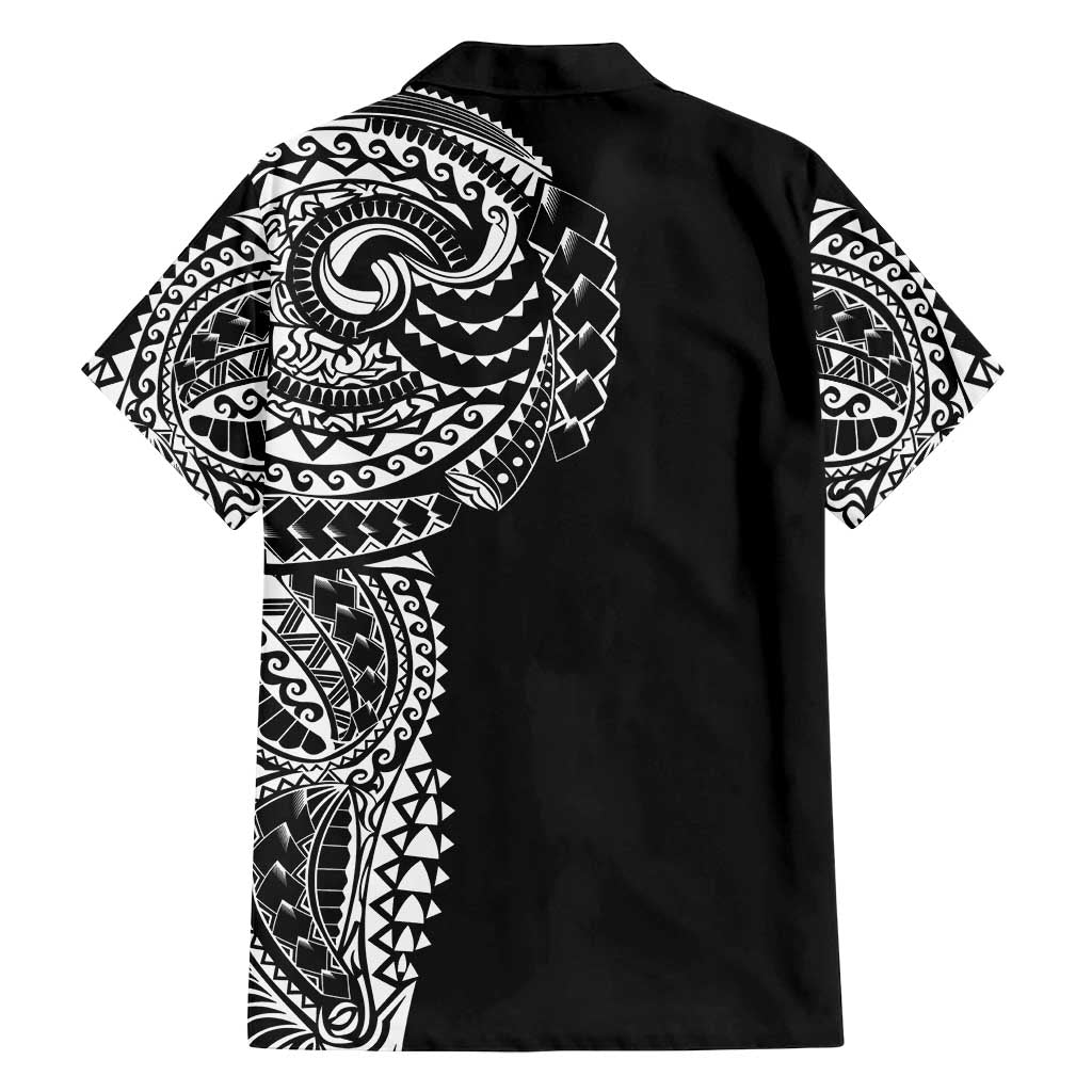 Polynesian Art Traditional Tattoo Family Matching Tank Maxi Dress and Hawaiian Shirt Simple Style