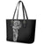 Polynesian Art Traditional Tattoo Leather Tote Bag Simple Style