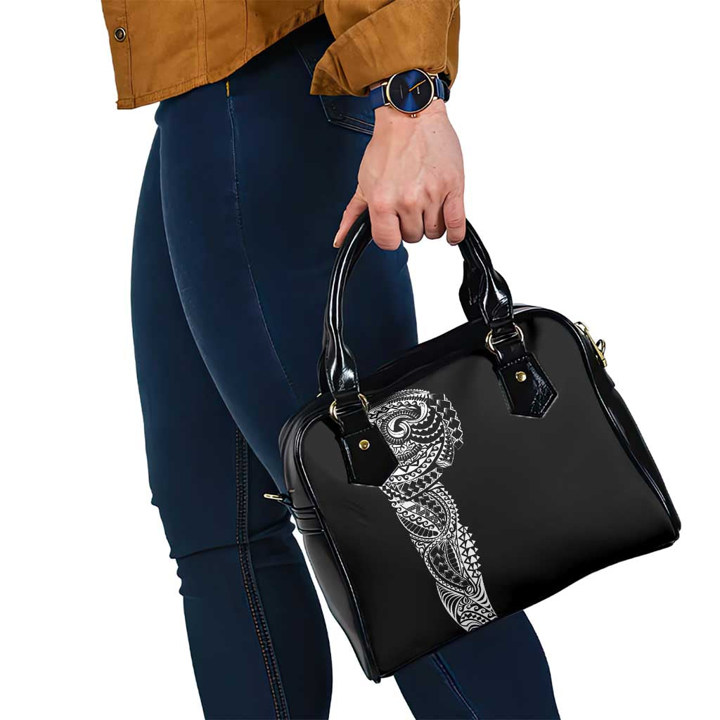 Polynesian Art Traditional Tattoo Shoulder Handbag Simple Style
