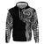 Polynesian Art Traditional Tattoo Zip Hoodie Simple Style